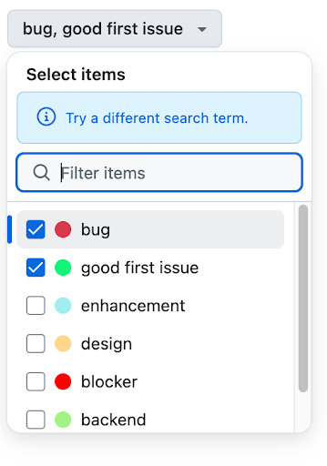 SelectPanel with inline info notice