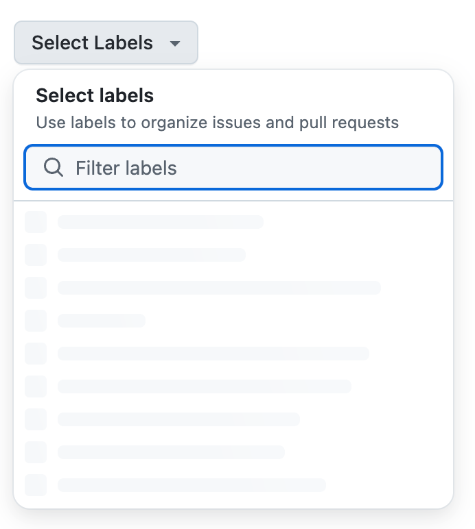 SelectPanel skeleton loading state