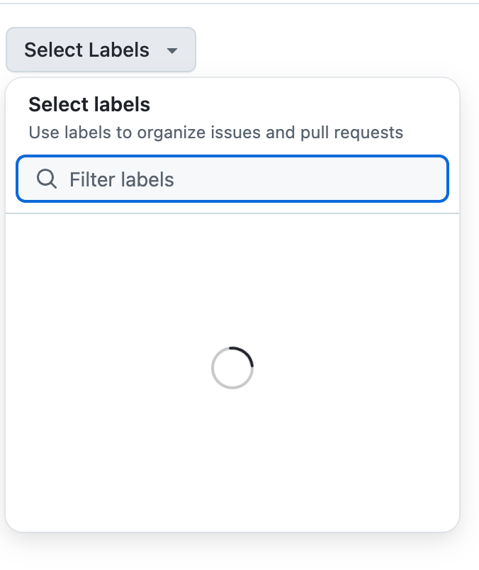 SelectPanel spinner loading state