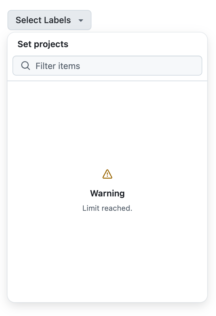 SelectPanel warning state